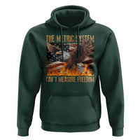 Funny The Metric System Can't Measure Freedom Hoodie 4th of July Fire Eagle USA Flag Meme - Wonder Print Shop