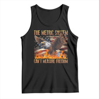 Funny The Metric System Can't Measure Freedom Tank Top 4th of July Fire Eagle USA Flag Meme - Wonder Print Shop