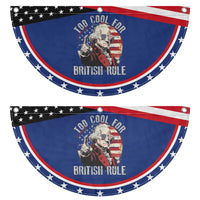 Funny Too Cool For British Rule Patriotic Fan Flag George Washington USA American Flag 4th of July