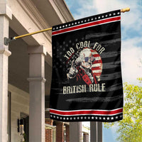 Funny Too Cool For British Rule Garden Flag George Washington USA American Flag 4th of July