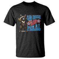 Funny Red White And Feral T Shirt Raccoon 4th of July Patriotic - Wonder Print Shop