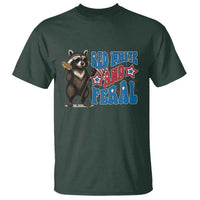 Funny Red White And Feral T Shirt Raccoon 4th of July Patriotic - Wonder Print Shop