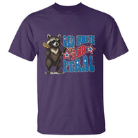 Funny Red White And Feral T Shirt Raccoon 4th of July Patriotic - Wonder Print Shop