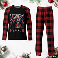George Washington 67 Meme Plaid Pajama Set In The World Full Of 67 Be A 76