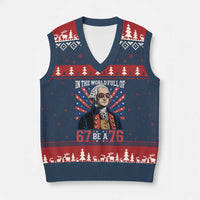 George Washington 67 Meme V-Neck Knit Sweater Vest In The World Full Of 67 Be A 76