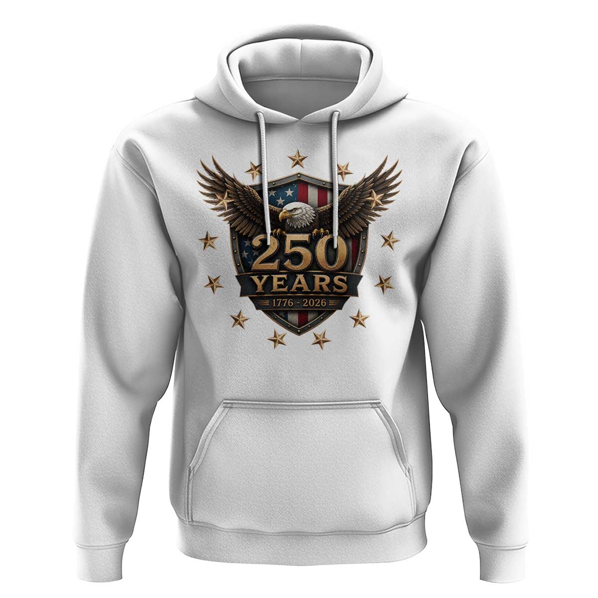 250th Anniversary USA Bald Eagle Hoodie 250 Years 4th of July 1776 2026