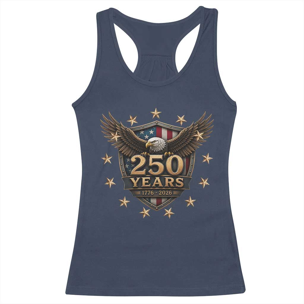 250th Anniversary USA Bald Eagle Racerback Tank Top 250 Years 4th of July 1776 2026