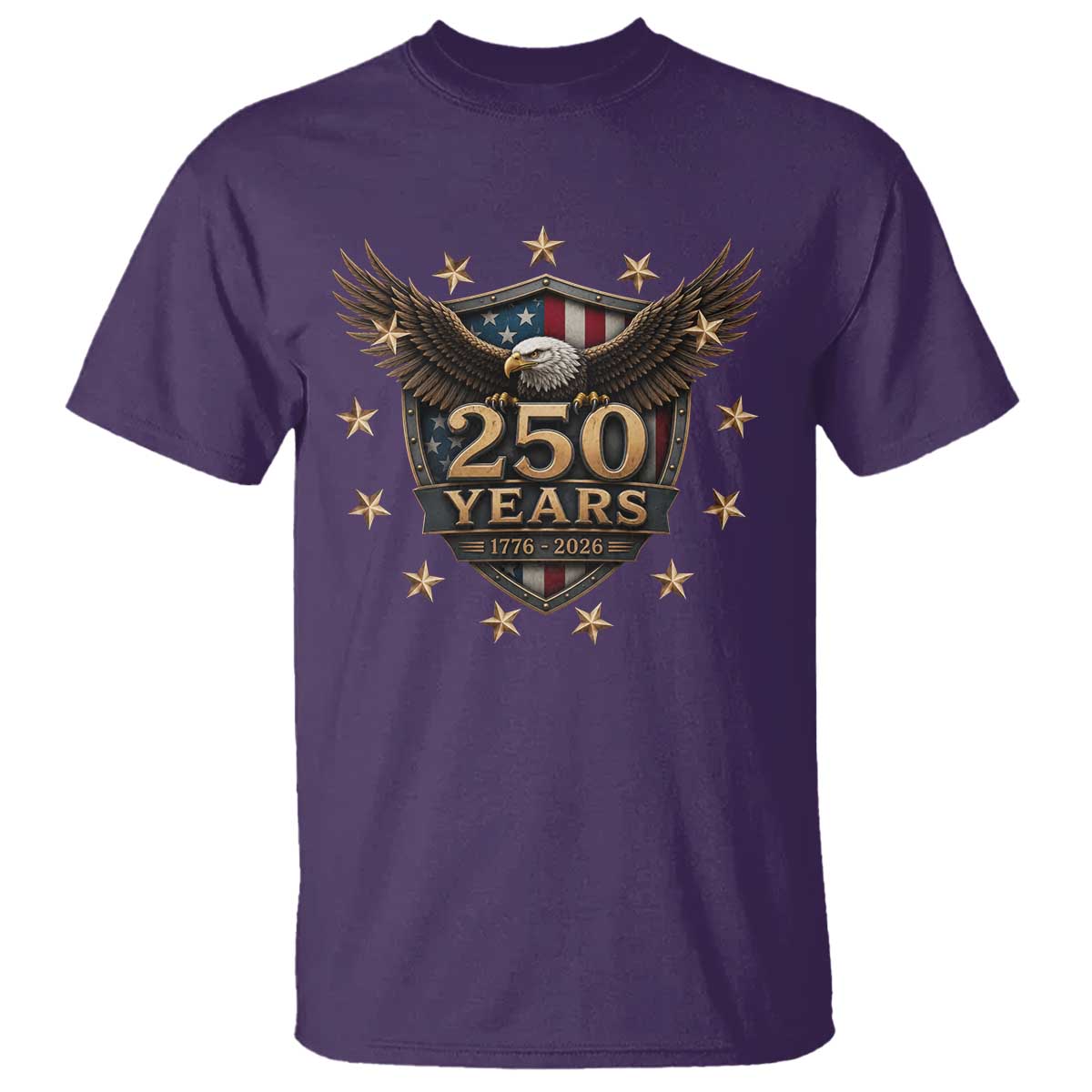 250th Anniversary USA Bald Eagle T Shirt 250 Years 4th of July 1776 2026