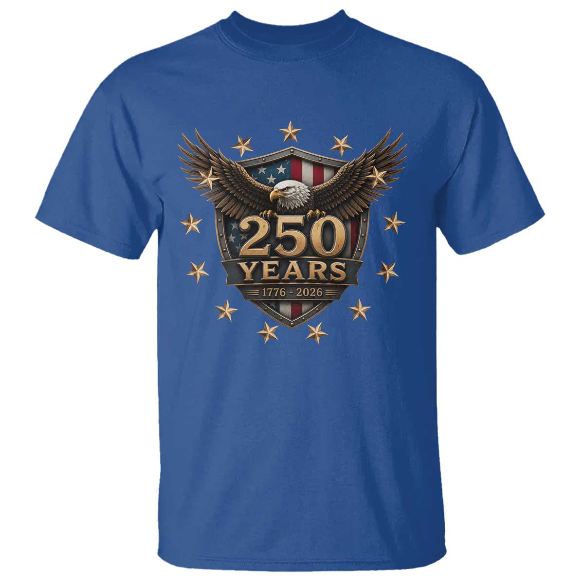 250th Anniversary USA Bald Eagle T Shirt 250 Years 4th of July 1776 2026