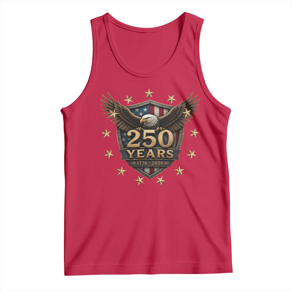 250th Anniversary USA Bald Eagle Tank Top 250 Years 4th of July 1776 2026