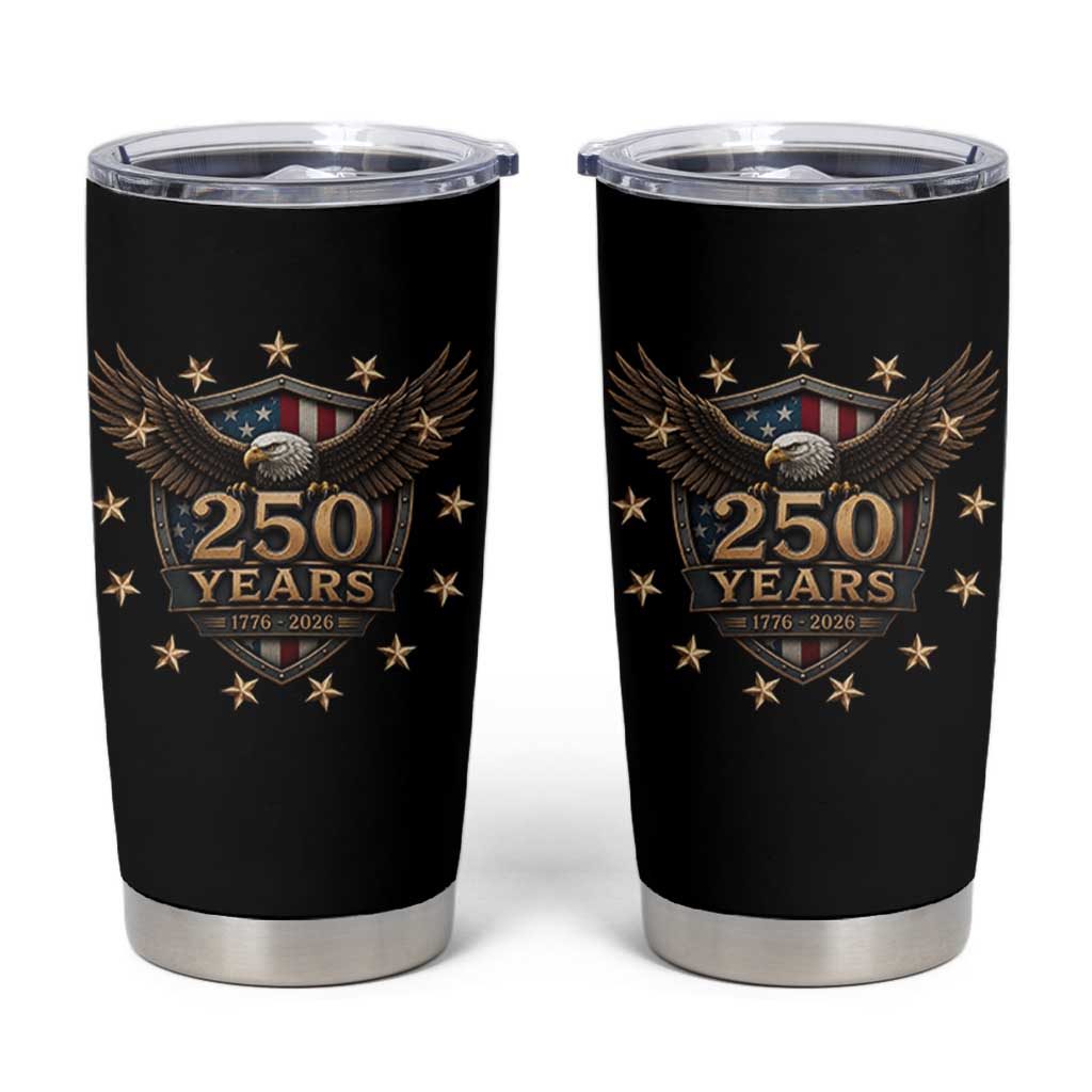 250th Anniversary USA Bald Eagle Tumbler Cup 250 Years 4th of July 1776 2026