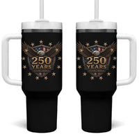 250th Anniversary USA Bald Eagle Tumbler With Handle 250 Years 4th of July 1776 2026