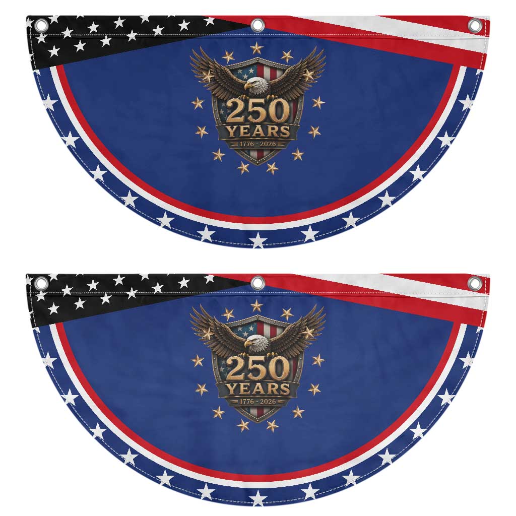 250th Anniversary USA Bald Eagle Patriotic Fan Flag 250 Years 4th of July 1776 2026