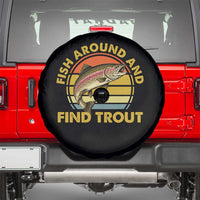 Fish Around And Find Trout Spare Tire Cover Funny Trout Fishing Fisherman