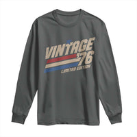 50th Birthday Long Sleeve Shirt Vintage 1976 50 Years Old Birthday USA Stripes