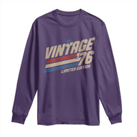50th Birthday Long Sleeve Shirt Vintage 1976 50 Years Old Birthday USA Stripes