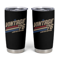 50th Birthday Tumbler Cup Vintage 1976 50 Years Old Birthday USA Stripes
