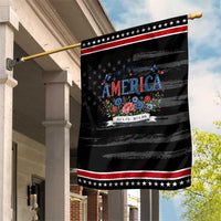 Floral 250th Birthday of America 250 Years USA Patriotic Garden Flag