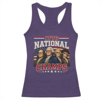1776 National Champs Founding Father Racerback Tank Top Funny 4th of July Patriotic