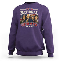 1776 National Champs Founding Father Sweatshirt Funny 4th of July Patriotic