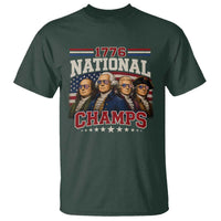 1776 National Champs Founding Father T Shirt Funny 4th of July Patriotic