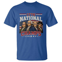 1776 National Champs Founding Father T Shirt Funny 4th of July Patriotic