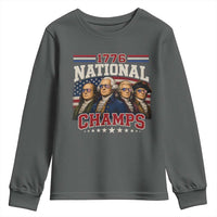 1776 National Champs Founding Father Youth Sweatshirt Funny 4th of July Patriotic