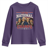 1776 National Champs Founding Father Youth Sweatshirt Funny 4th of July Patriotic