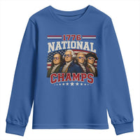1776 National Champs Founding Father Youth Sweatshirt Funny 4th of July Patriotic