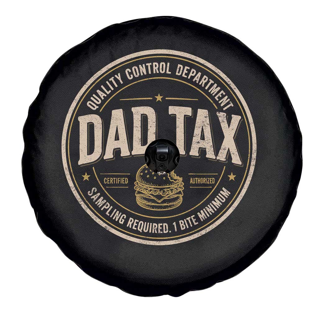 Dad Tax Quality Control Department Spare Tire Cover Funny Father Snack Checker