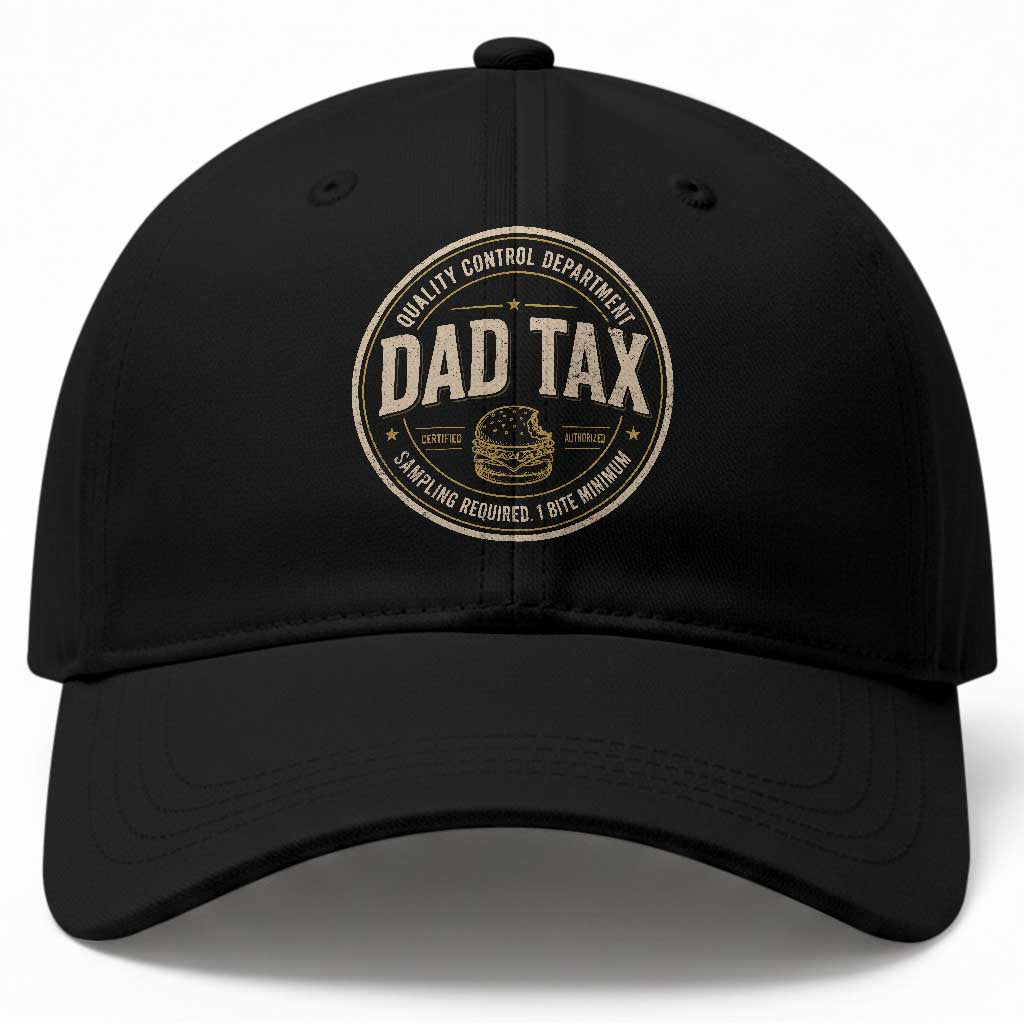 Dad Tax Quality Control Department Baseball Cap Funny Father Snack Checker