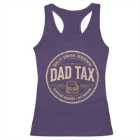 Dad Tax Quality Control Department Racerback Tank Top Funny Father Snack Checker