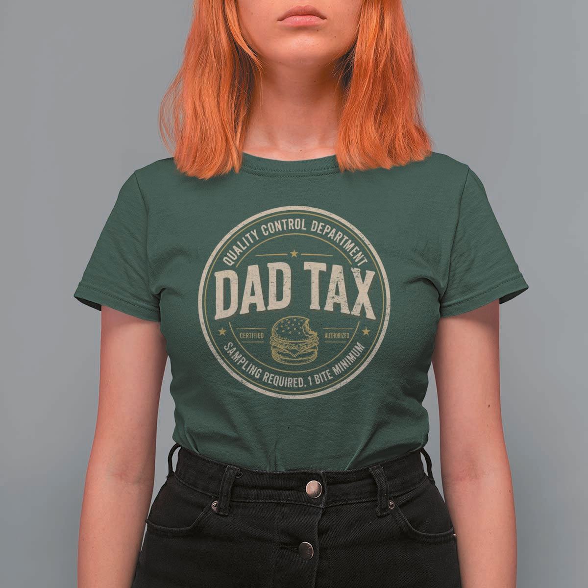 Dad Tax Quality Control Department T Shirt For Women Funny Father Snack Checker