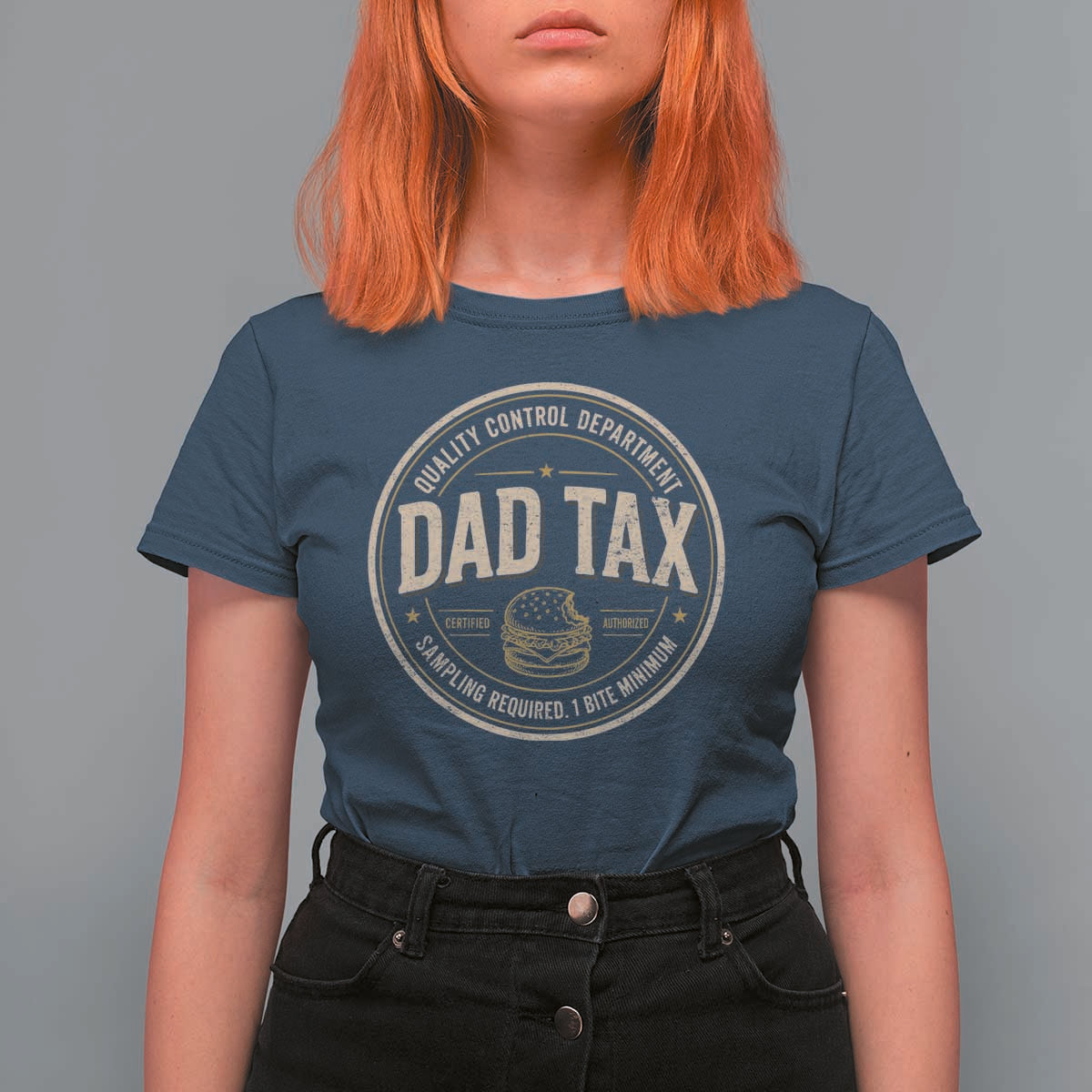 Dad Tax Quality Control Department T Shirt For Women Funny Father Snack Checker