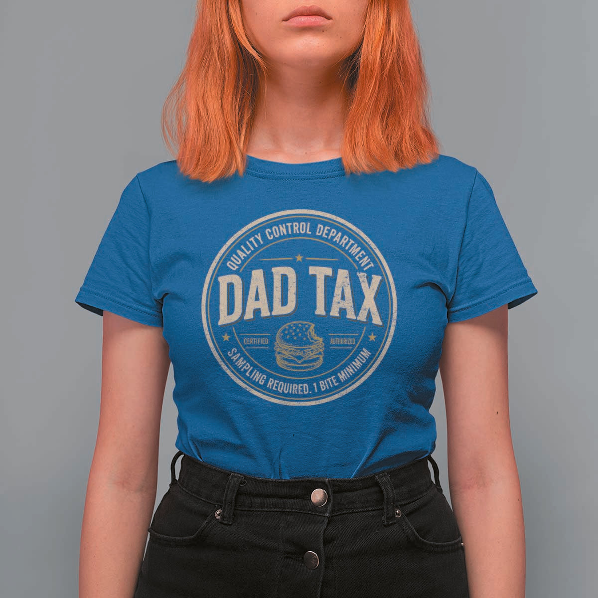 Dad Tax Quality Control Department T Shirt For Women Funny Father Snack Checker