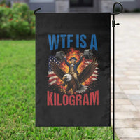 WTF Is A Kilogram Garden Flag Funny George Washington 4th of July Gym Workout
