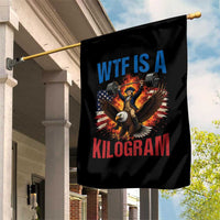 WTF Is A Kilogram Garden Flag Funny George Washington 4th of July Gym Workout