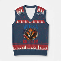 WTF Is A Kilogram V-Neck Knit Sweater Vest Funny George Washington 4th of July Gym Workout