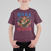 WTF Is A Kilogram T Shirt For Kid Funny George Washington 4th of July Gym Workout