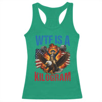 WTF Is A Kilogram Racerback Tank Top Funny George Washington 4th of July Gym Workout