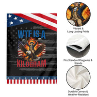 WTF Is A Kilogram Patriotic Garden Flag Funny George Washington 4th of July Gym Workout
