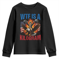 WTF Is A Kilogram Youth Sweatshirt Funny George Washington 4th of July Gym Workout