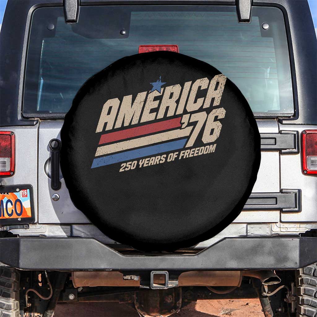 250th Anniversary USA America 76 Spare Tire Cover 250 Years Of Freedom 1776 2026 Retro