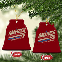 250th Anniversary USA America 76 Ceramic Ornament 250 Years Of Freedom 1776 2026 Retro