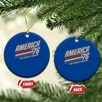 250th Anniversary USA America 76 Ceramic Ornament 250 Years Of Freedom 1776 2026 Retro