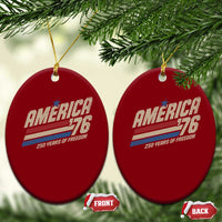 250th Anniversary USA America 76 Ceramic Ornament 250 Years Of Freedom 1776 2026 Retro