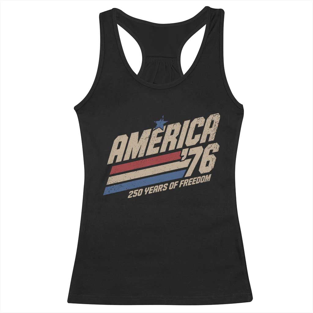 250th Anniversary USA America 76 Racerback Tank Top 250 Years Of Freedom 1776 2026 Retro