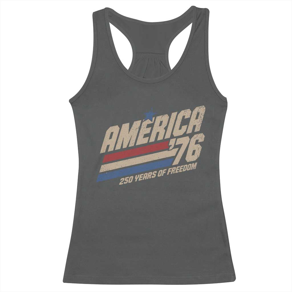 250th Anniversary USA America 76 Racerback Tank Top 250 Years Of Freedom 1776 2026 Retro