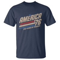 250th Anniversary USA America 76 T Shirt 250 Years Of Freedom 1776 2026 Retro
