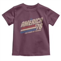 250th Anniversary USA America 76 Toddler T Shirt 250 Years Of Freedom 1776 2026 Retro